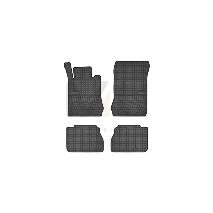 FROGUM Tailored 0786 Floor mat set suitable for MERCEDES-BENZ E-Class Elastomer, Front and Rear, Quantity: 4, Black, (LHD)