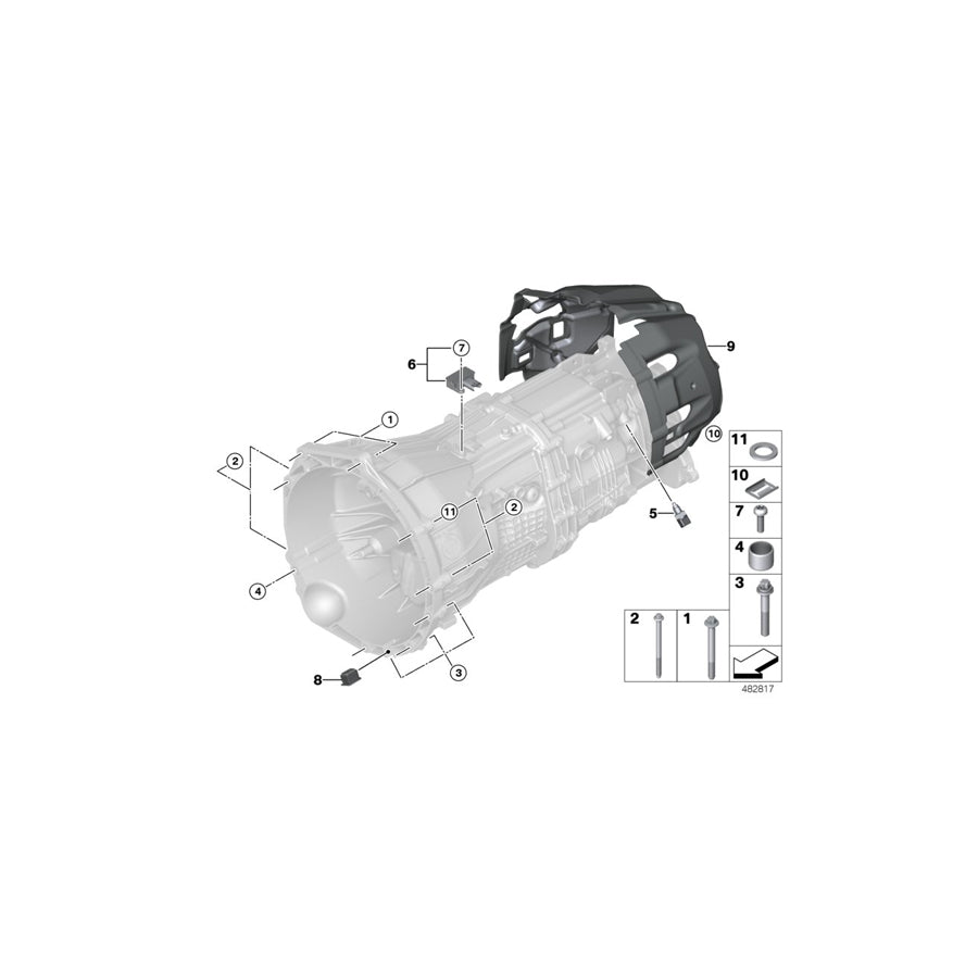 Genuine BMW 23147649083 F34 F31 F30 Gear Sensor (Inc. 330i, 440i & 318d) | ML Performance US Car Parts