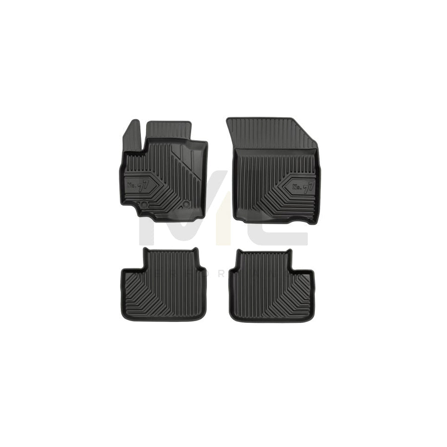 FROGUM Tailored 77407961 Floor mat set for SUZUKI SX4 Elastomer, Front and Rear, Quantity: 4, Black, (LHD)