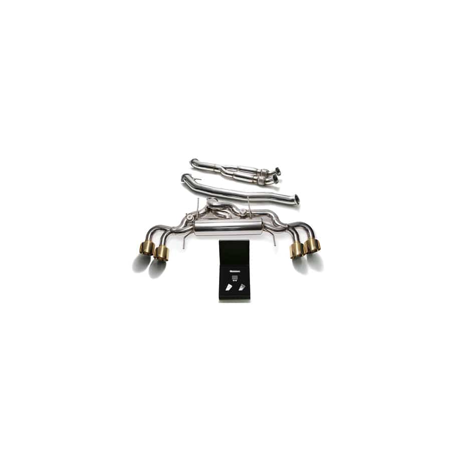 Armytrix NI35S-BF NI35S-BQS12G Valvetronic 102mm Exhaust System Nissan GT-R R35 2009-2021 with Quad Gold 5"