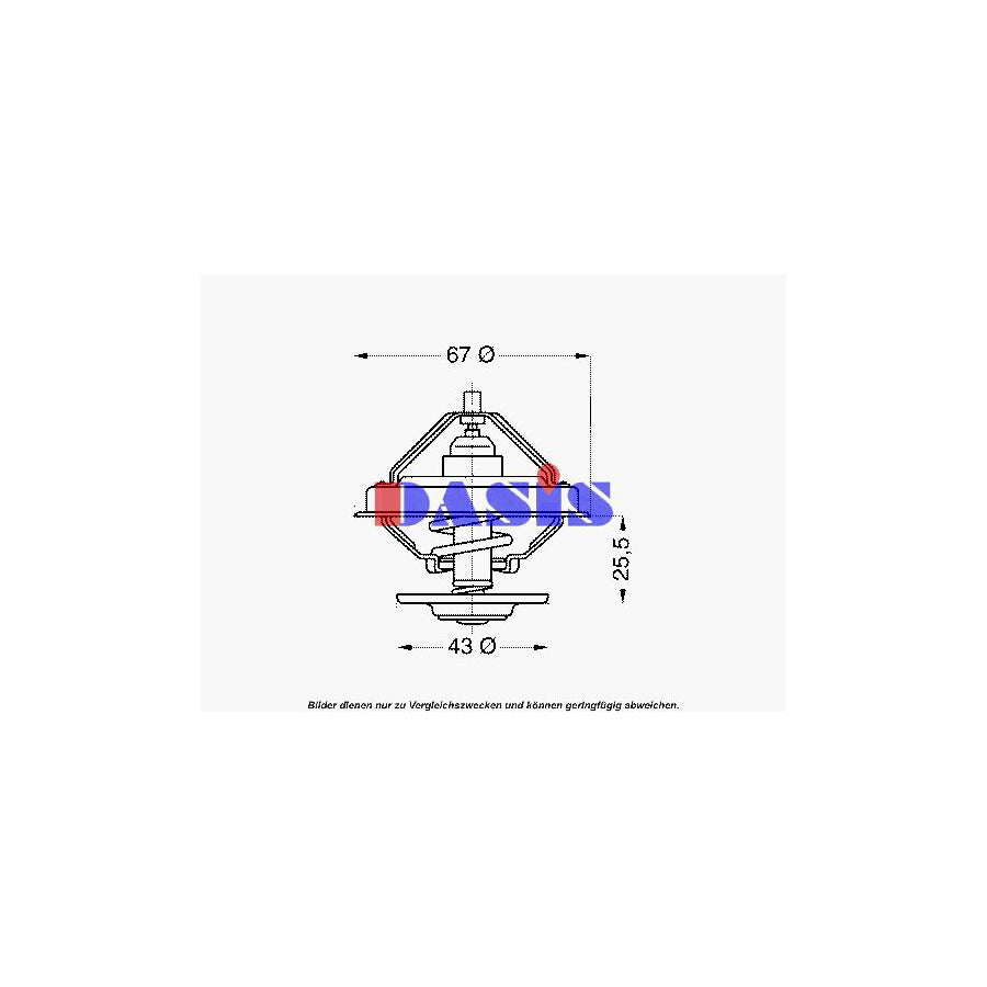 AKS Dasis 751874N Engine Thermostat