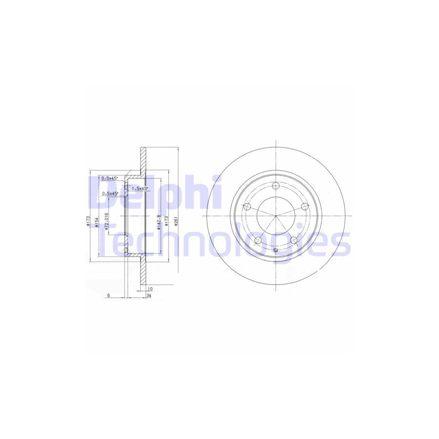 Delphi Bg2806 Brake Disc