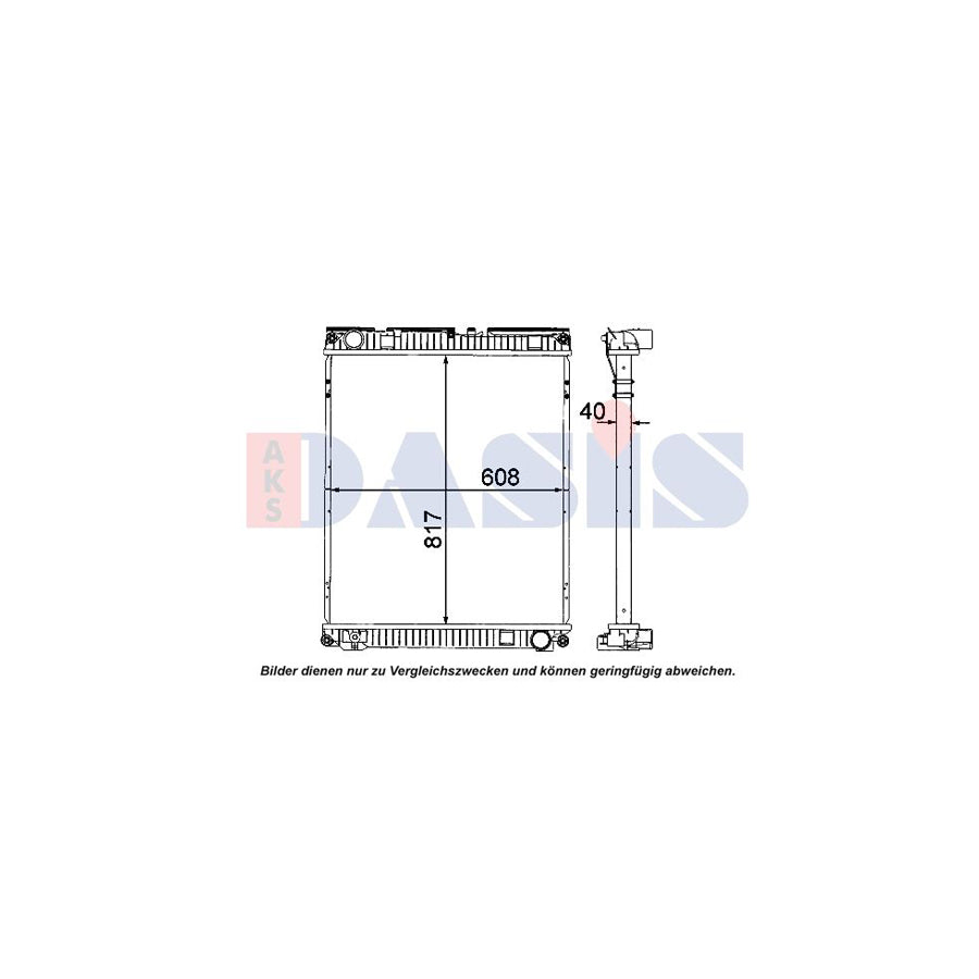 AKS Dasis 260037N Engine Radiator