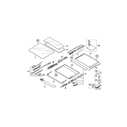Genuine BMW 54137118847 E53 Glass Cover (Inc. X5) | ML Performance US Car Parts