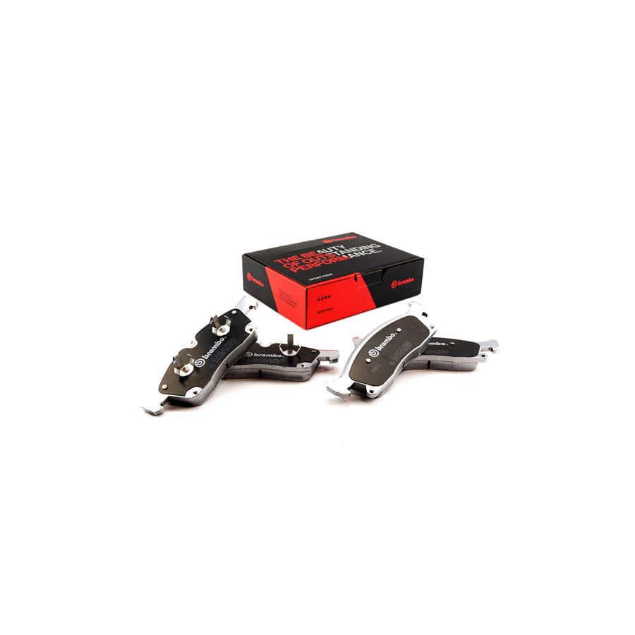 Brembo 07.D435.12 Dodge Jeep Mercedes-Benz Front HP2 High Performance Brake Pad Set (Inc. Durango, Grand Cherokee, W/X166) | ML Performance US Car Parts