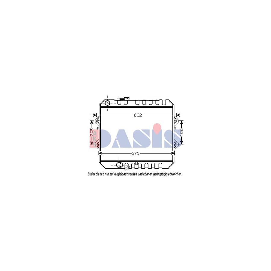 AKS Dasis 210207N Engine Radiator for Toyota Hilux IV Pickup