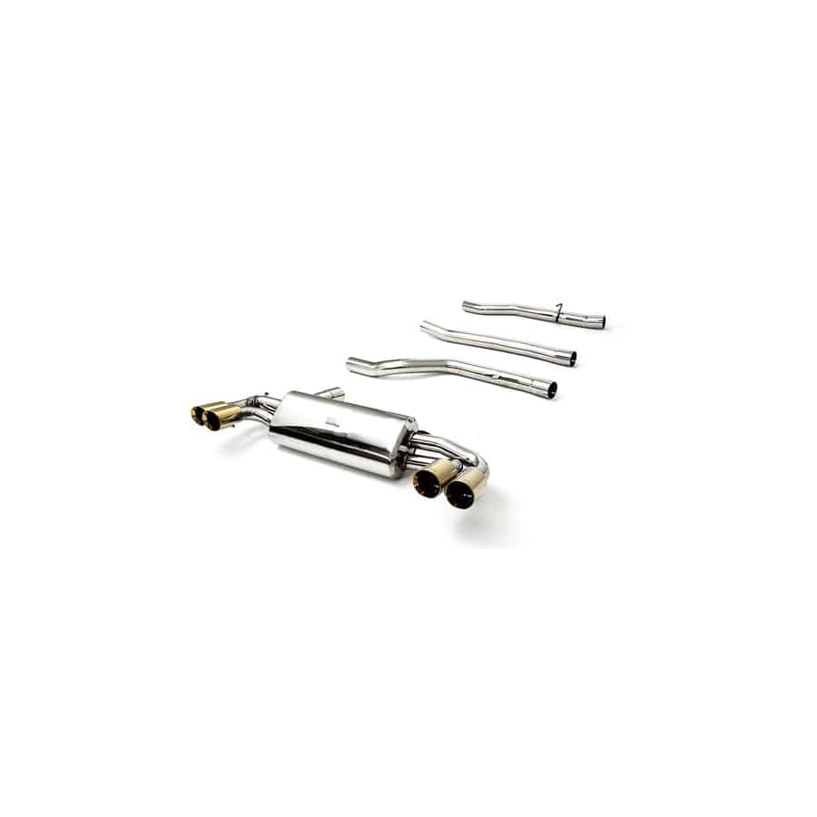 Armytrix BMG34-QS11G Valvetronic Exhaust System BMW 540i G30 | G31 2017-2021 with Quad Gold 3.5"