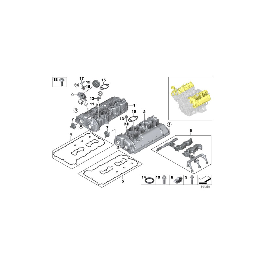Genuine BMW 11128678691 G05 G07 Mount For Pressure Sensor (Inc. X5 50iX & X7 50iX) | ML Performance US Car Parts