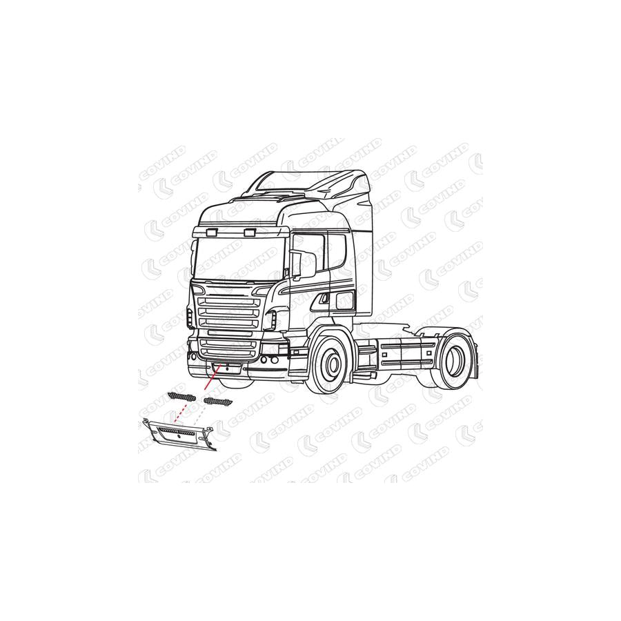 Covind Scr/ 88 Bumper Grill