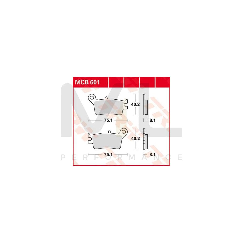 TRW Organic Allround Mcb601 Brake Pad Set | ML Performance Car Parts
