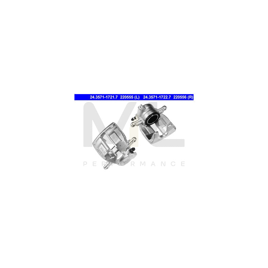 ATE 24.3571-1721.7 Brake Caliper without holder