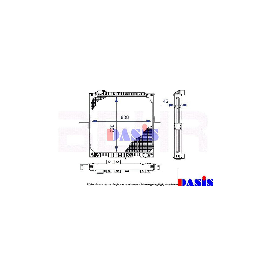 AKS Dasis 130320N Engine Radiator