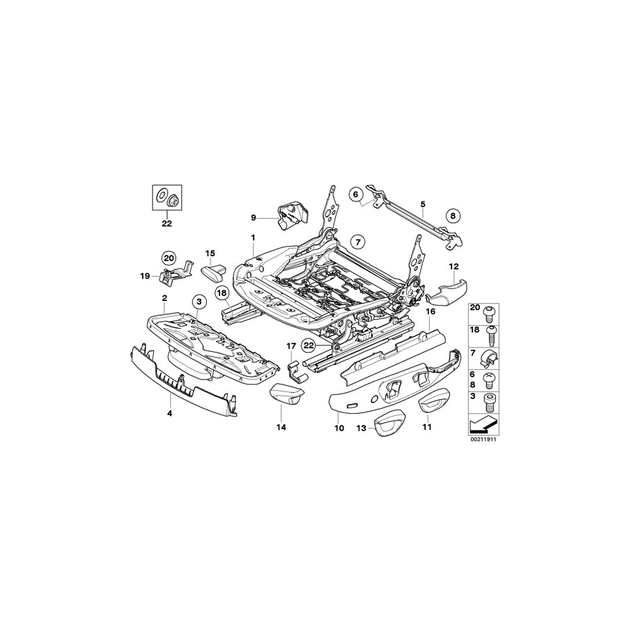 Genuine BMW 52107139036 E90 E92 F26 Lever Right (Inc. X4 M40iX, 320si & 118i) | ML Performance US Car Parts