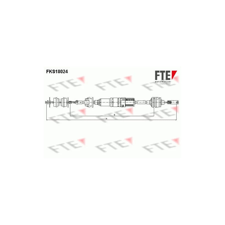 FTE Fks18024 Clutch Cable for Peugeot 406
