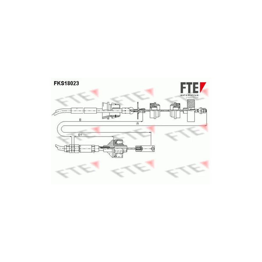 FTE Fks18023 Clutch Cable for Peugeot 306