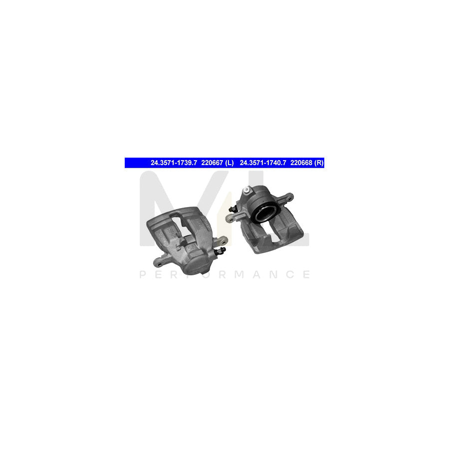 ATE 24.3571-1739.7 Brake Caliper without holder