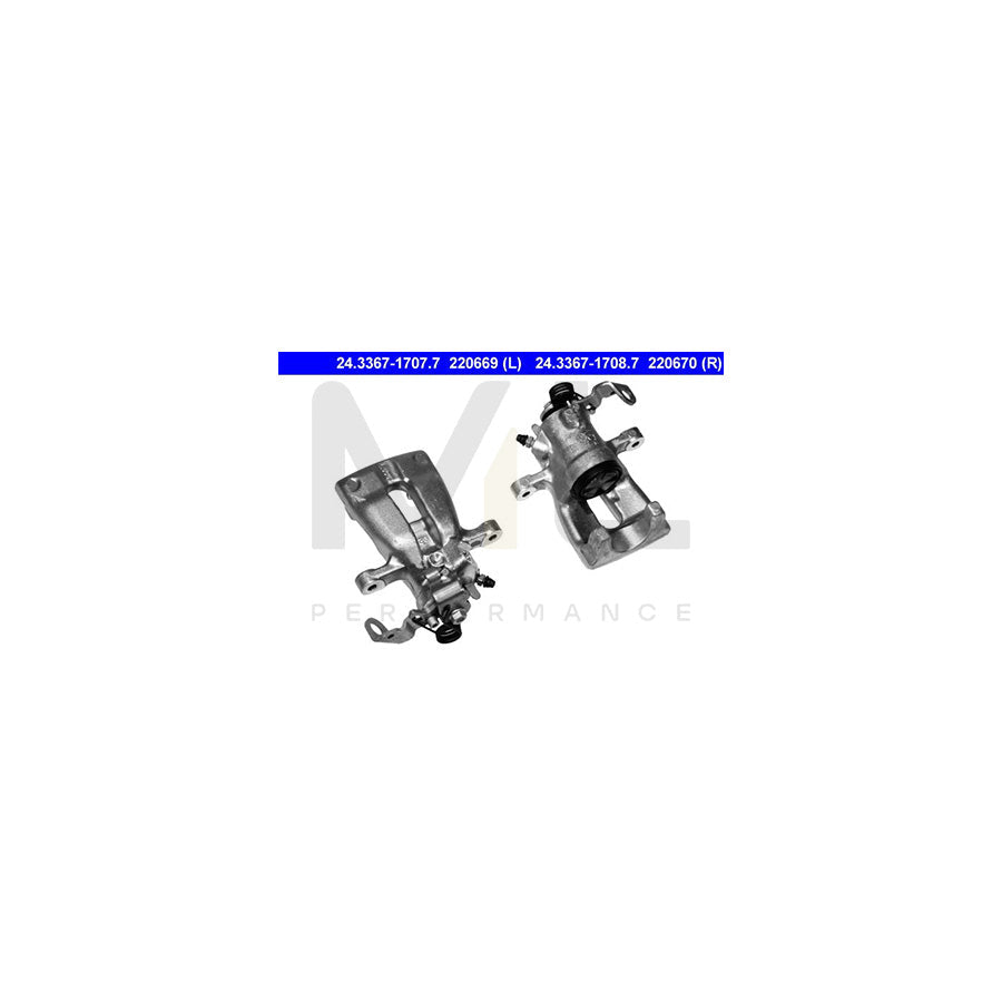 ATE 24.3367-1708.7 Brake Caliper without holder