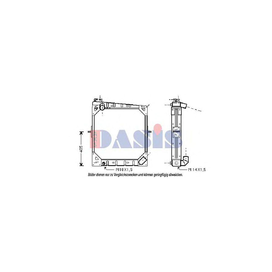 AKS Dasis 130360T Engine Radiator