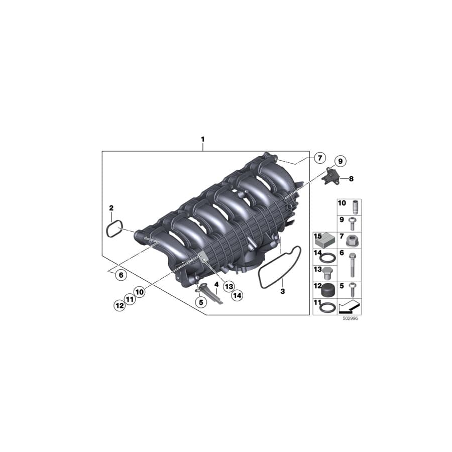 Genuine BMW 11618416401 Screw Plug M6X8,5 (Inc. M4 GT4) | ML Performance UK Car Parts