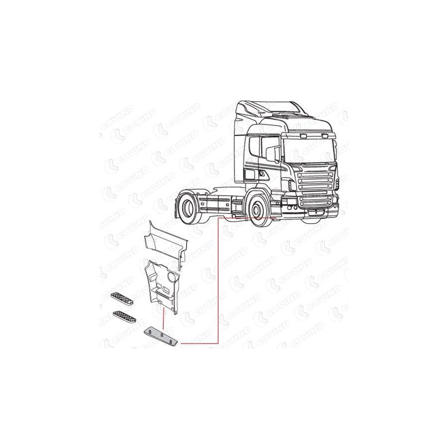 Covind Scr/242 Cover, Footboard