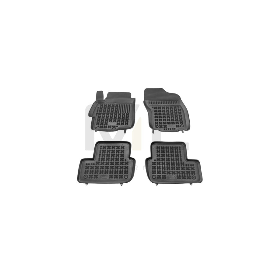 REZAW PLAST Tailored 202305 Floor mat set for MITSUBISHI LANCER Elastomer, Front and Rear, Quantity: 4, Black