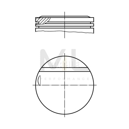MAHLE ORIGINAL 002 16 00 Piston 89,0 mm | ML Performance Car Parts