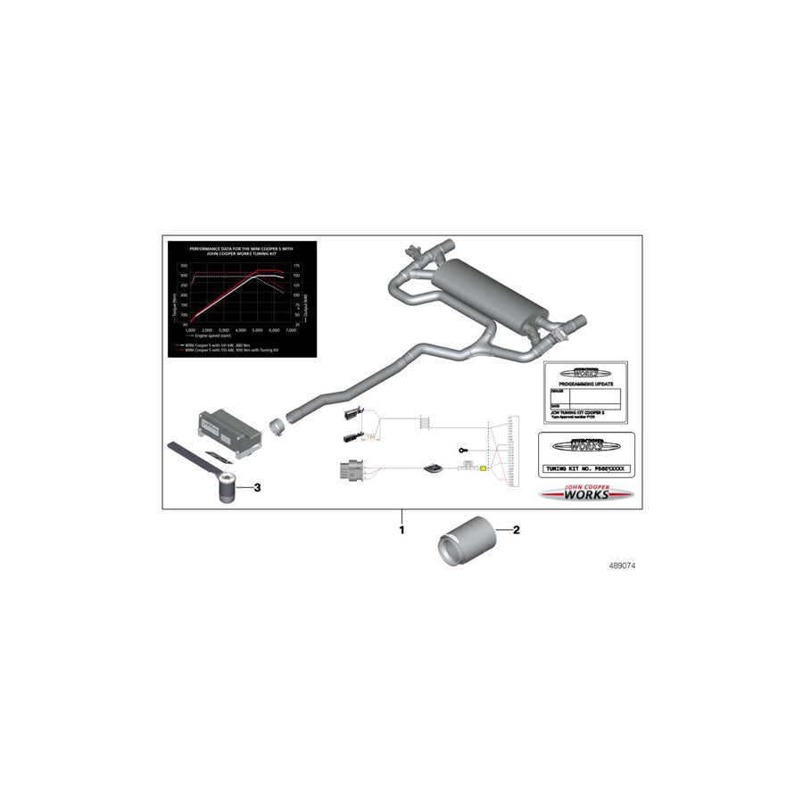 Genuine BMW 11122445893 Tuningkit JCW (Inc. Cooper S & Cooper S ALL4) | ML Performance US Car Parts