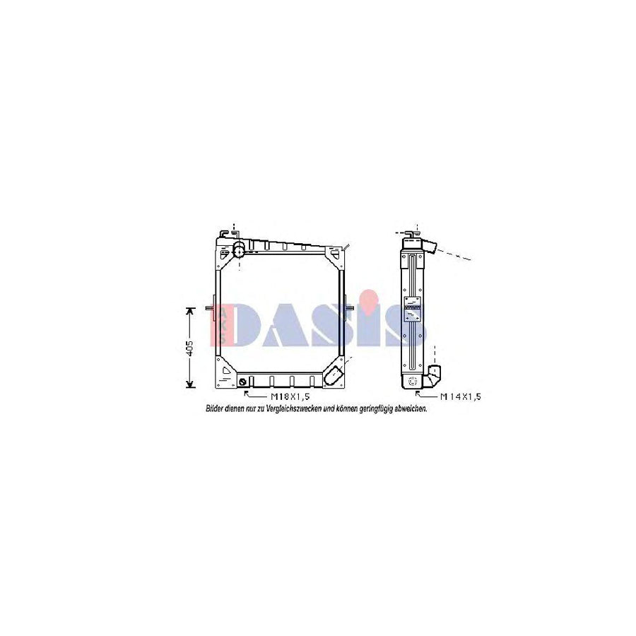 AKS Dasis 130430N Engine Radiator