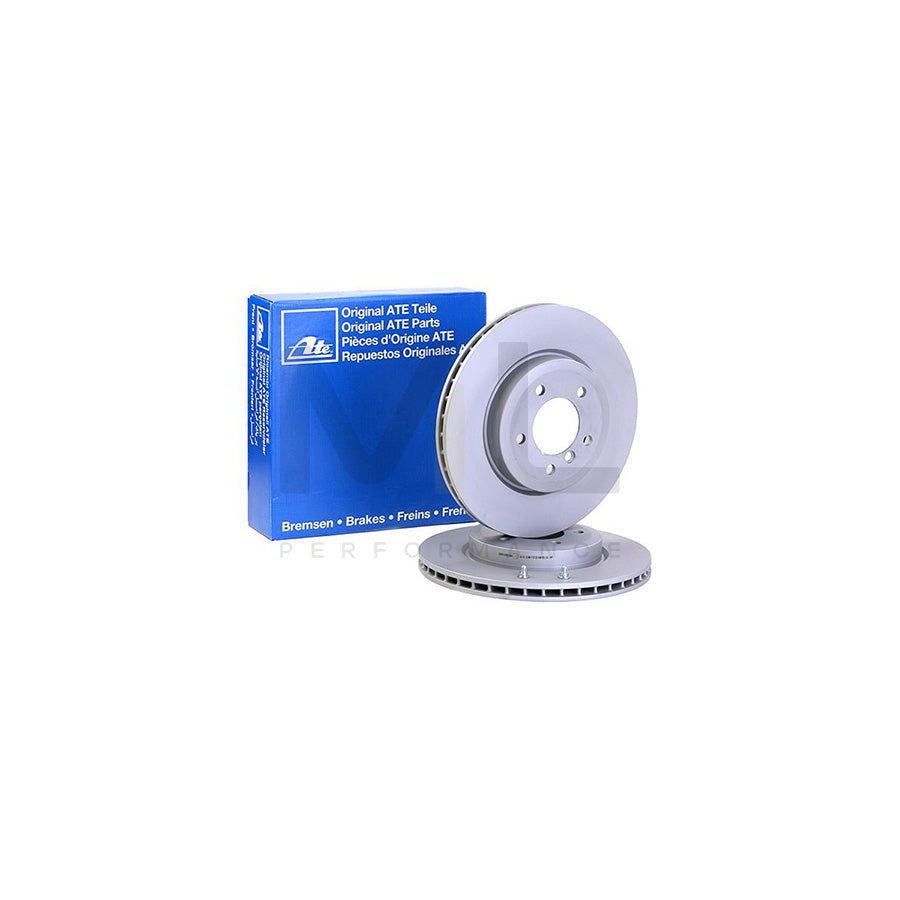 ATE 24.0125-0138.1 Brake Disc Vented, Coated, High-carbon, with bolts/screws  - 1 piece