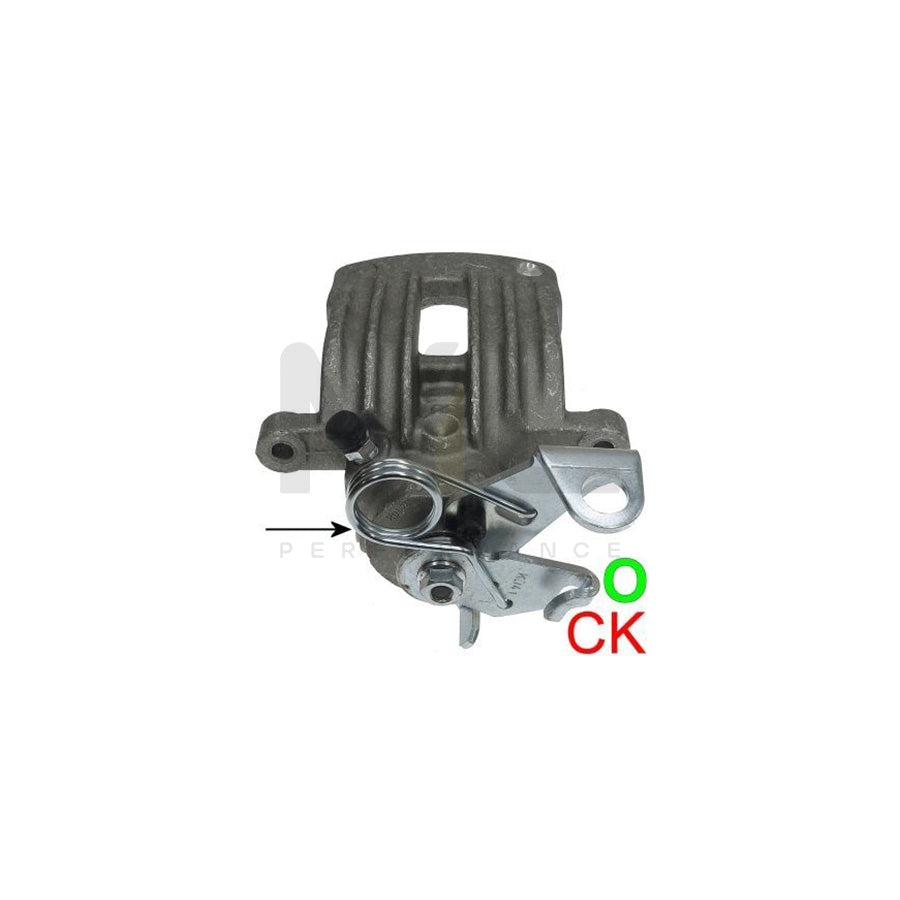 HELLA 8AC 355 383-891 Brake Caliper without holder