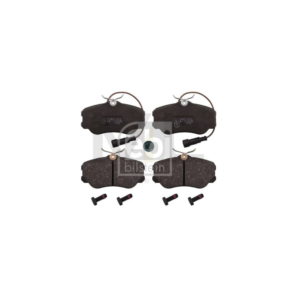 Febi Bilstein 116004 Brake Pad Set For Alfa Romeo 164 (164) Front Axle, Incl. Wear Warning Contact, With Bolts/Screws