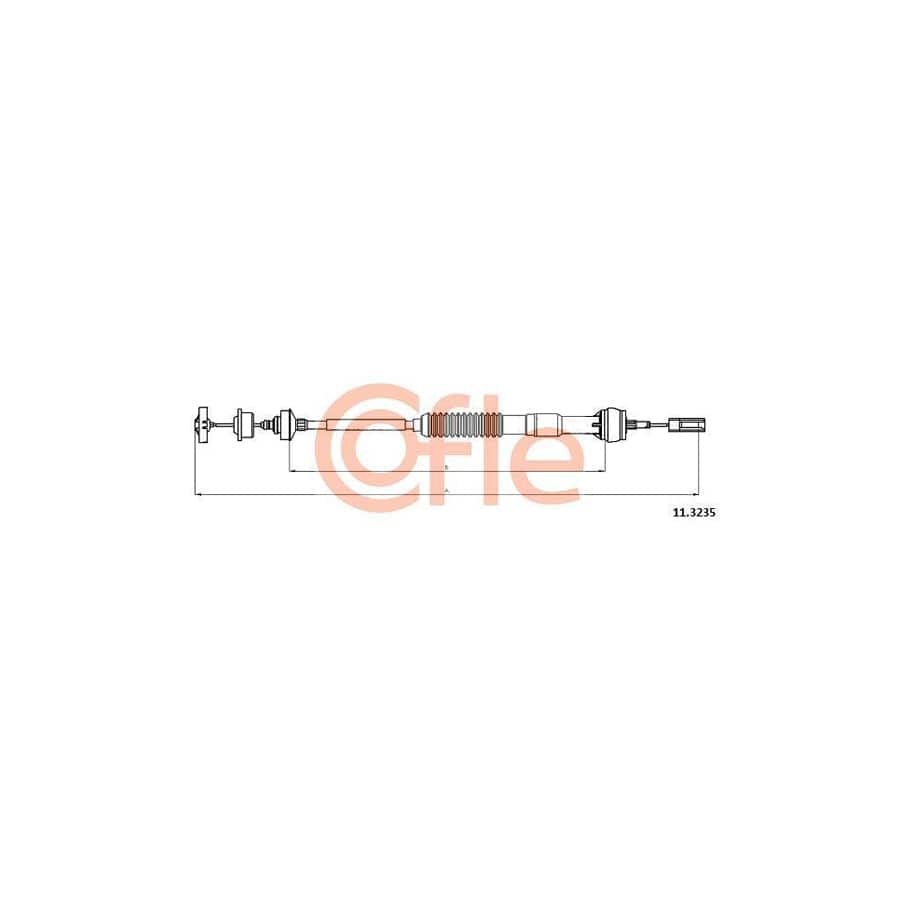 Cofle 92.11.3235 Clutch Cable for Peugeot 306