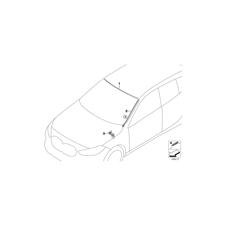 Genuine BMW 51717453943 F40 F44 Discharge Duct, Left (Inc. 118i, M135iX & 228iX) | ML Performance US Car Parts