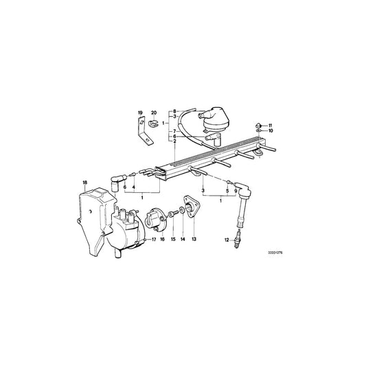 Genuine BMW 12121304467 E24 E28 E30 Cable Sleeve (Inc. 320is, M635CSi & M3) | ML Performance US Car Parts