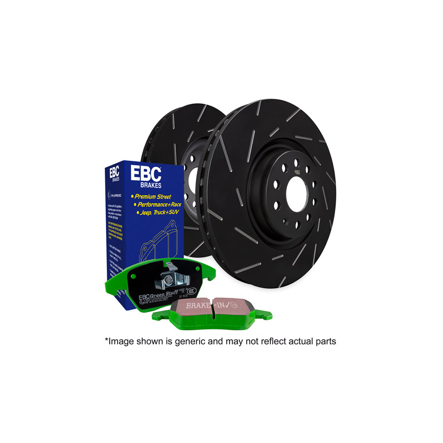 EBC PD06KR193 Honda Mg Rover Greenstuff Rear Brake Pad & USR Disc Kit - Akebono Caliper 1 | ML Performance US Car Parts