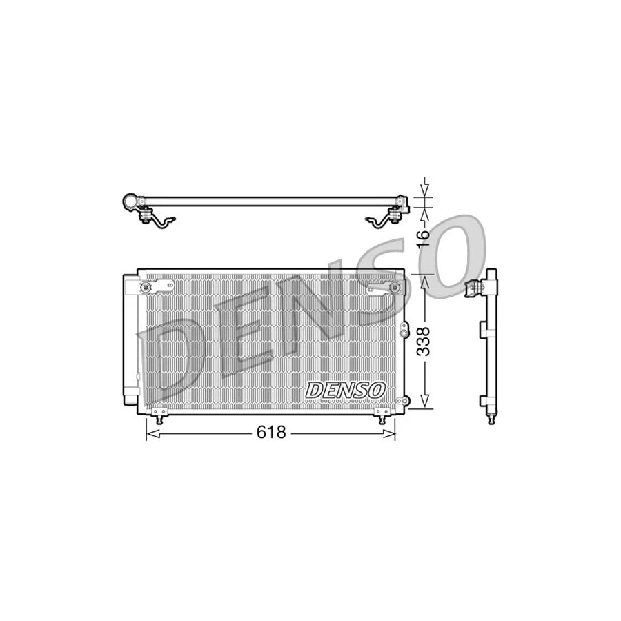 DENSO DCN51006 Air Conditioning Condenser for Lexus Is