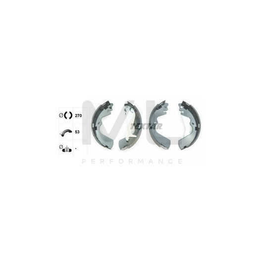 TEXTAR 91055300 Brake Shoe Set with handbrake lever | ML Performance Car Parts