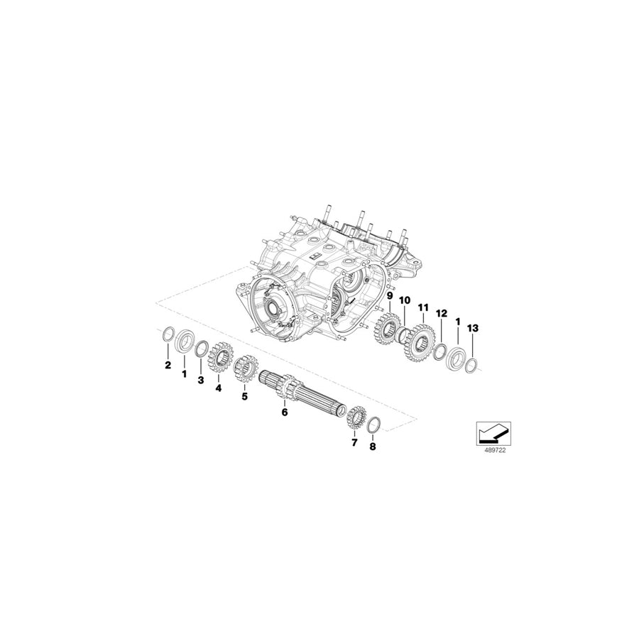 Genuine BMW 23008419483 Reverse Gear Wheel (Inc. M6 GT3) | ML Performance US Car Parts