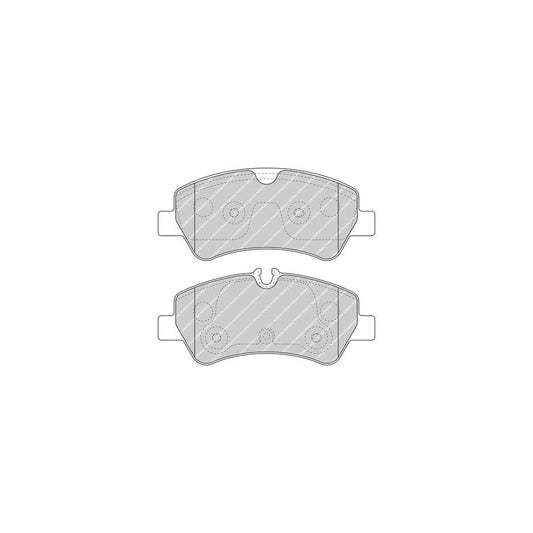 Ferodo Fvr5075 Brake Pad Set Incl Wear Warning Contact With Accessories