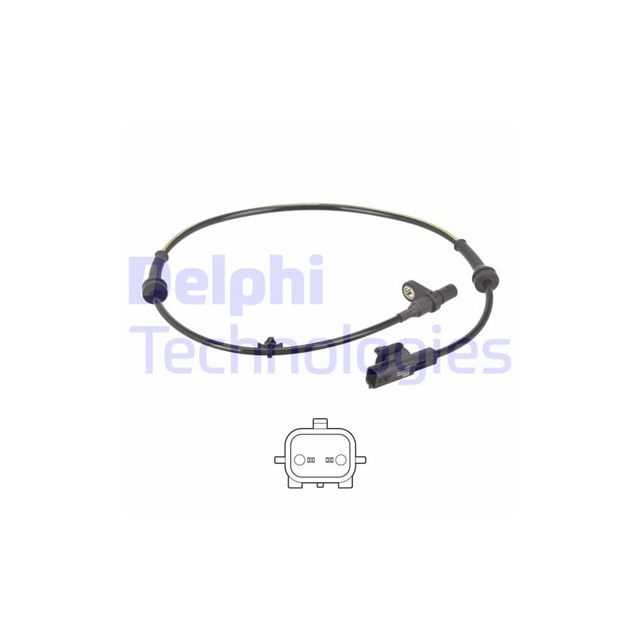 Delphi Ss21257-12B1 Abs Sensor For Nissan Qashqai Ii (J11)