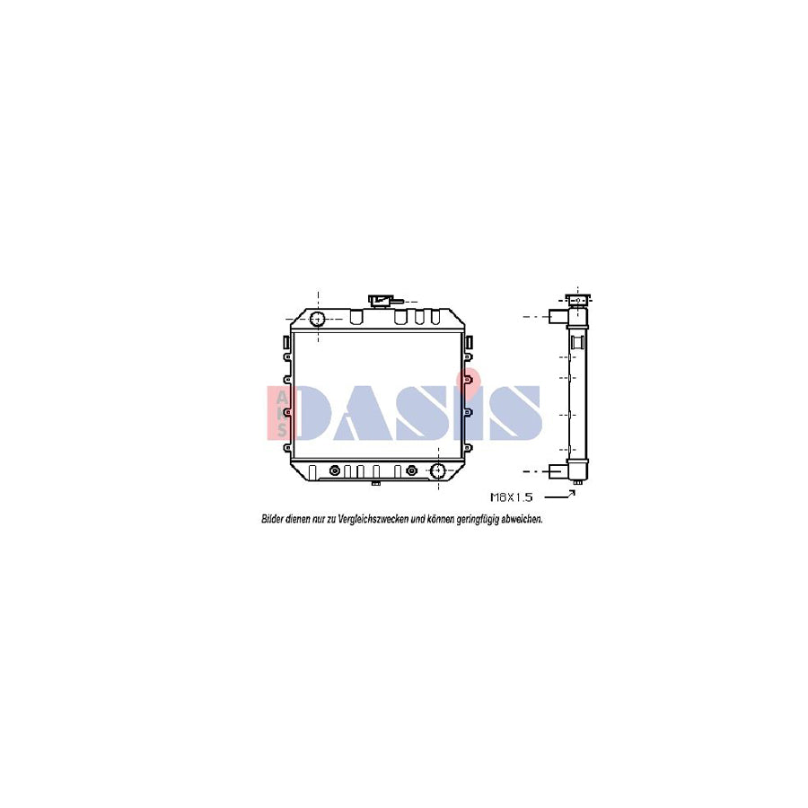 AKS Dasis 150940N Engine Radiator for Opel Rekord