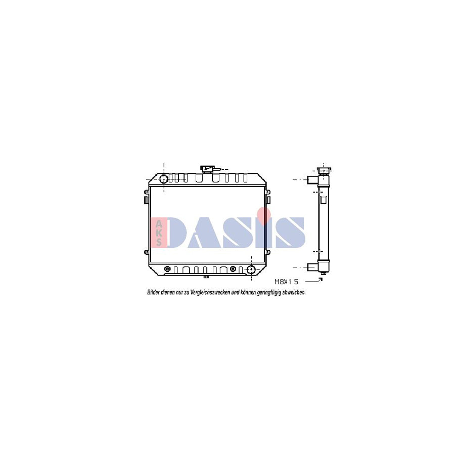AKS Dasis 150930N Engine Radiator for Opel Commodore