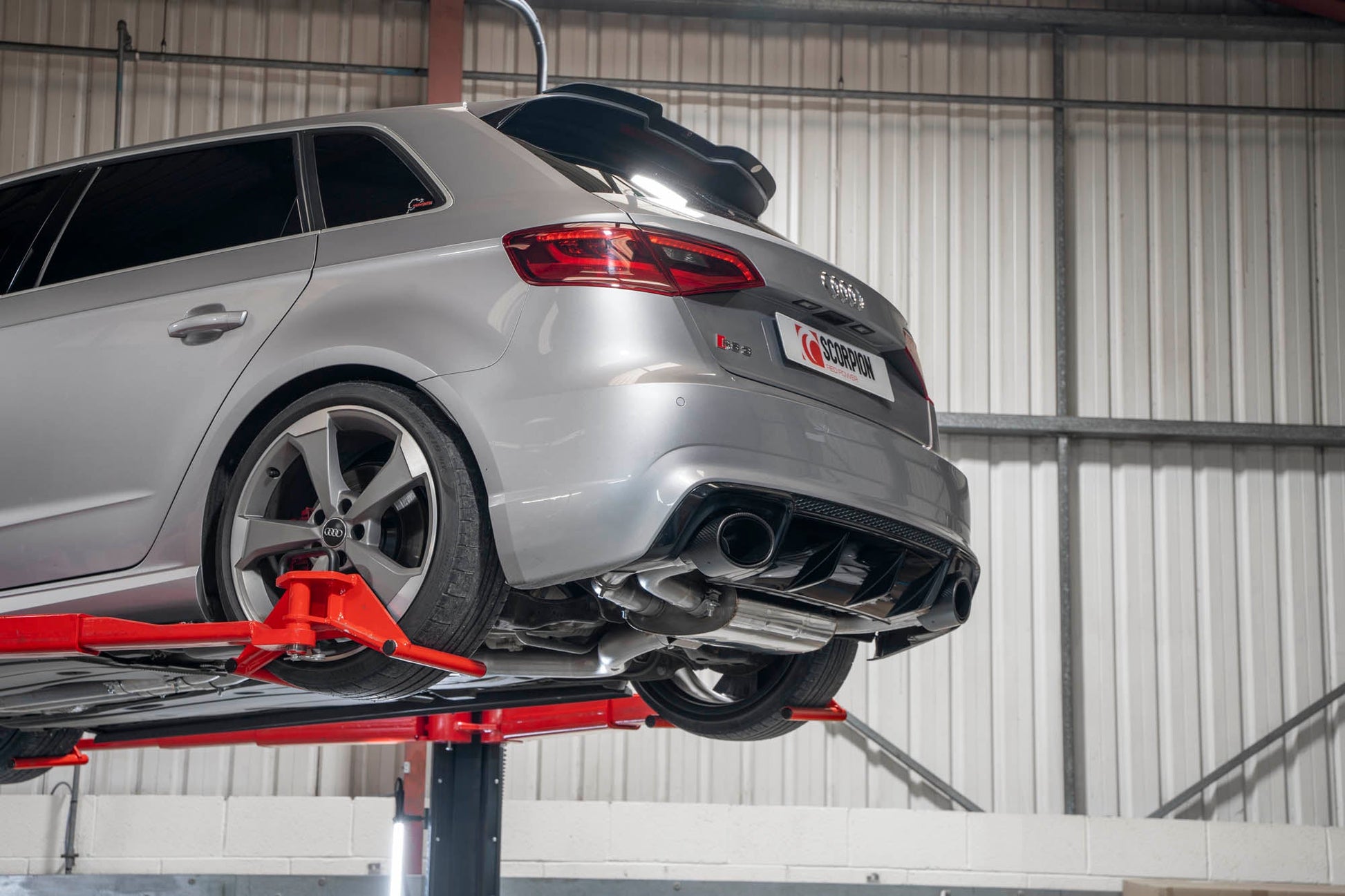 Scorpion SAU106CF Audi RS3 8V Resonated Cat-Back System With Valves | ML Performance US US