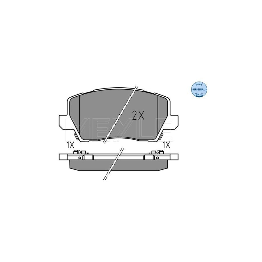Meyle 025 229 0417 Brake Pad Set For Kia Picanto Iii (Ja)