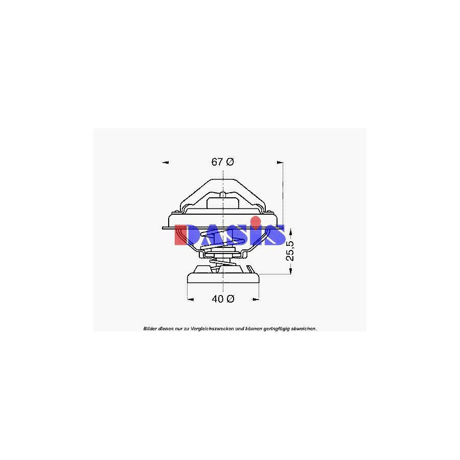 AKS Dasis 751905N Engine Thermostat