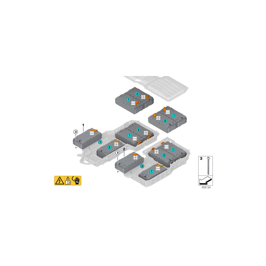 Genuine BMW 61278678566 G05 Cell Module, High-Voltage Battery (Inc.  & X5 45eX) | ML Performance US Car Parts