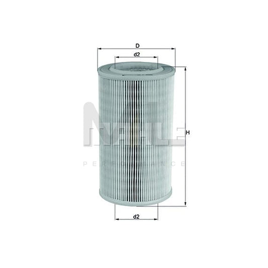 MAHLE ORIGINAL LX 803 Air Filter Filter Insert | ML Performance Car Parts