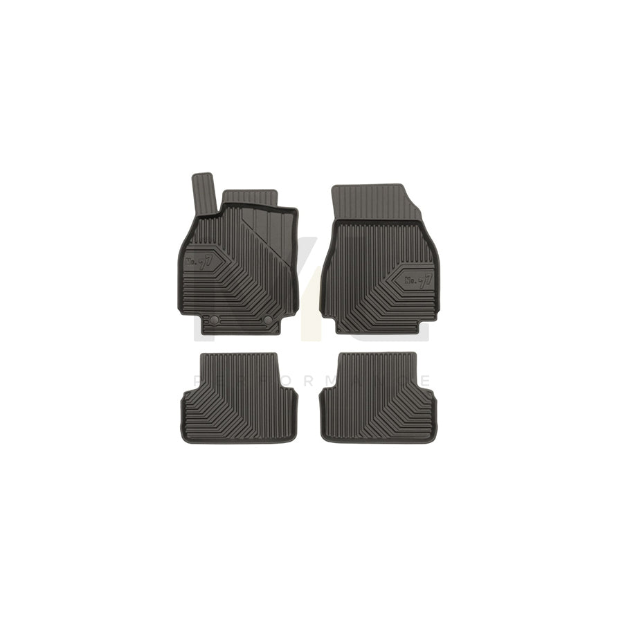 FROGUM Tailored, No.77 77408739 Floor mat set for RENAULT MEGANE Elastomer, Front and Rear, Quantity: 4, Black, (LHD)
