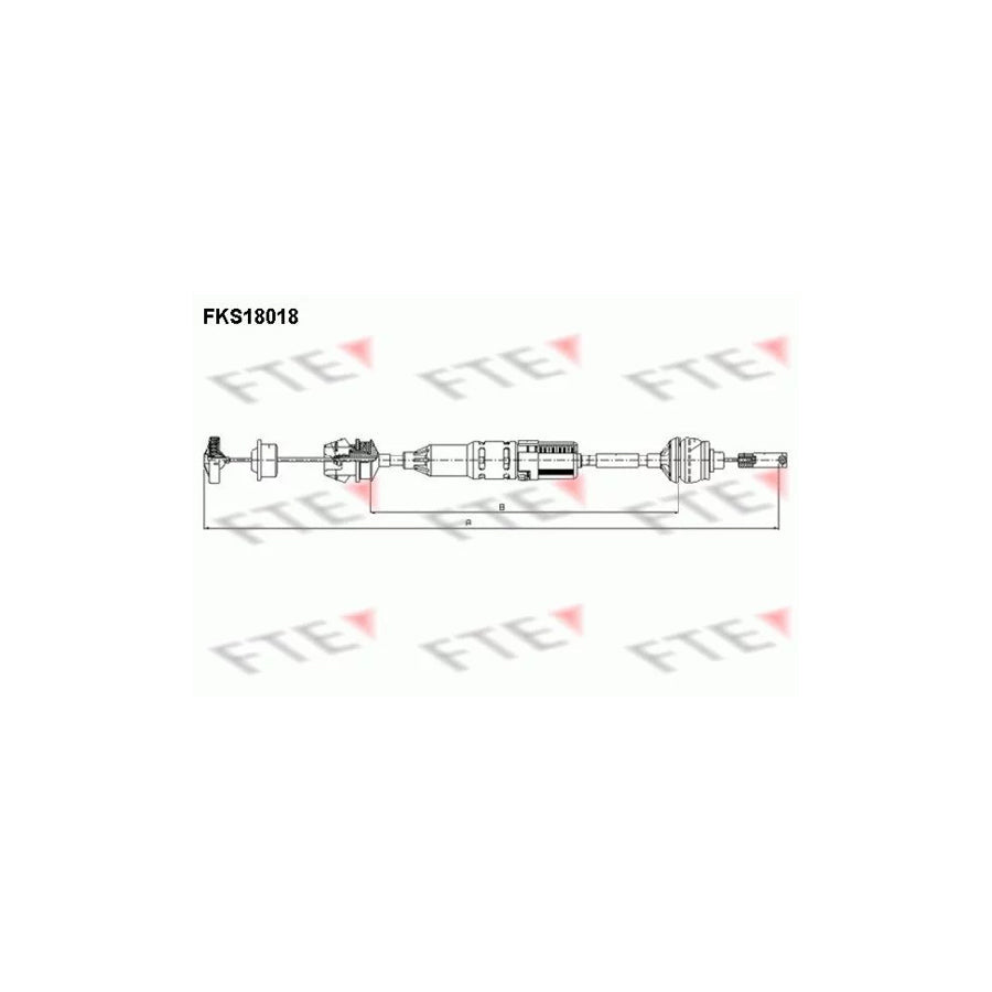FTE Fks18018 Clutch Cable for Peugeot 406