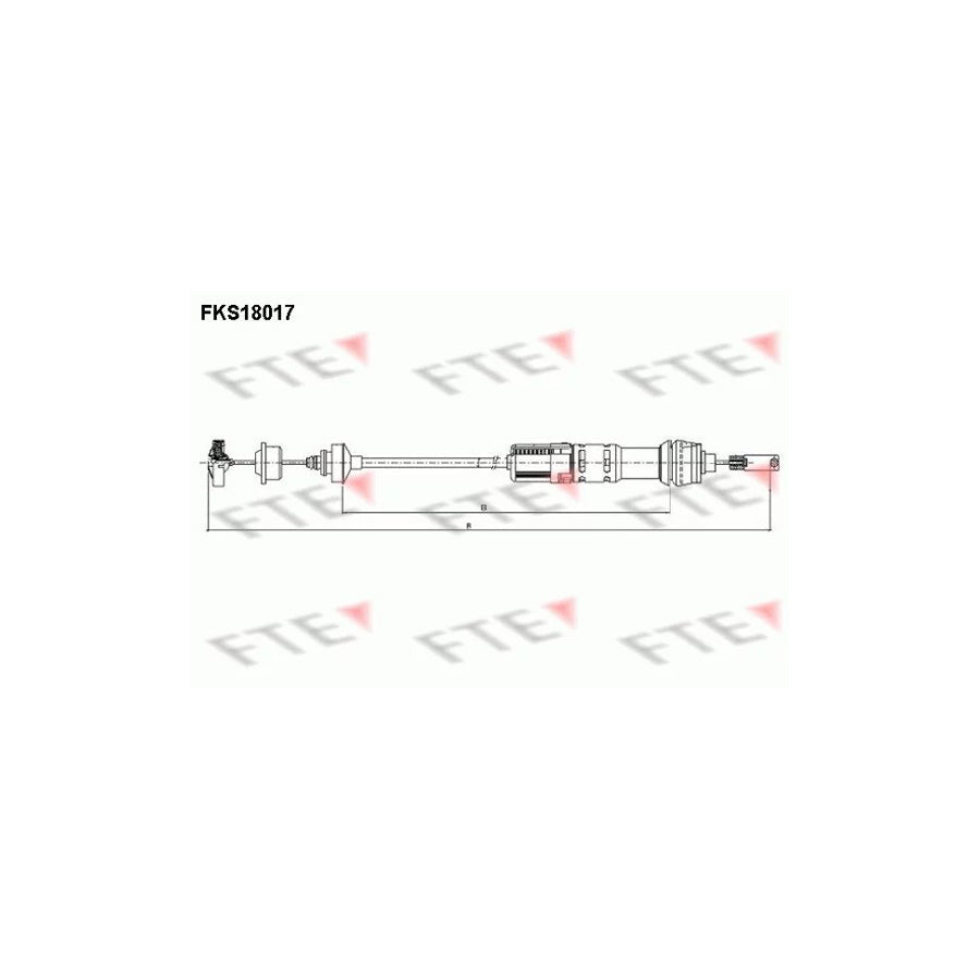 FTE Fks18017 Clutch Cable for Peugeot 306